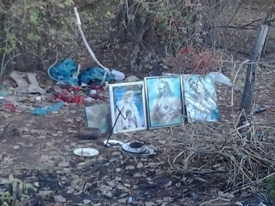 Macumba é feita em frente a cemitério assusta moradores de Malhada