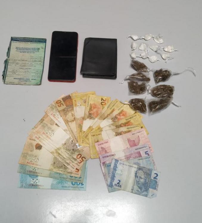 Homem é preso com drogas nas proximidades do Terminal Rodoviário de Livramento