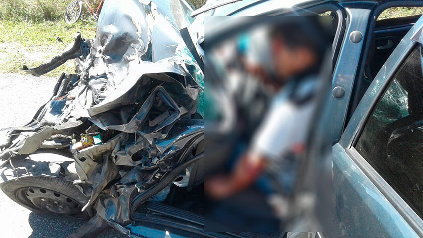 Sudoeste: Cinco pessoas da mesma família ficam feridas em grave acidente na BR-116