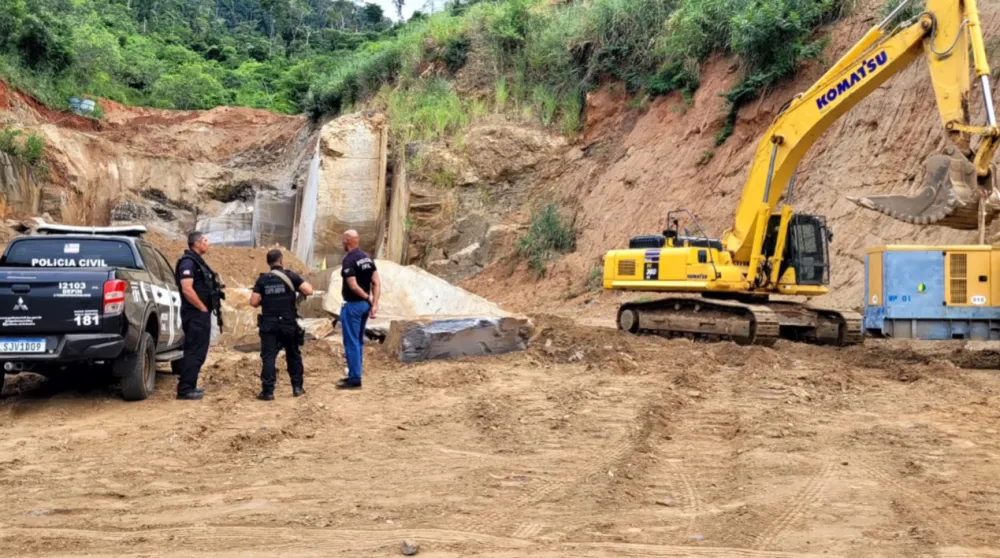 Operação investiga furto e mineração ilegal em Ribeirão do Largo