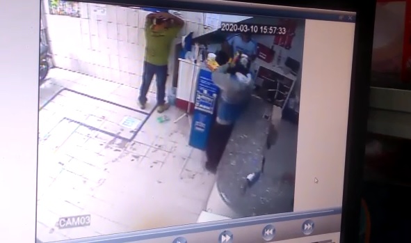 Livramento: Criminosos assaltam supermercado e correspondente bancário dentro do estabelecimento 