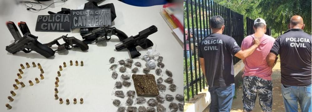 Suspeito ligado ao Comando Vermelho é preso com armas em Lagoa Real após homicídio em Caetité