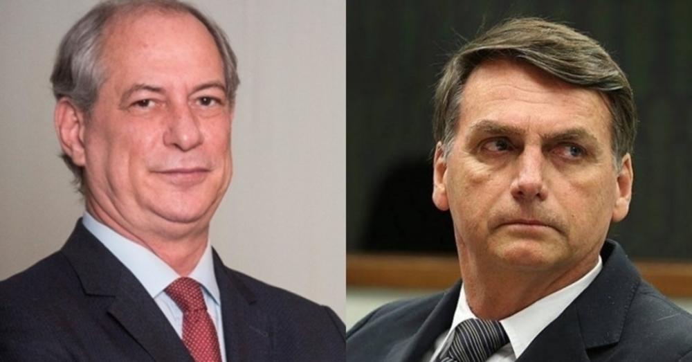 Pesquisa aponta segundo turno entre Bolsonaro e Ciro Gomes