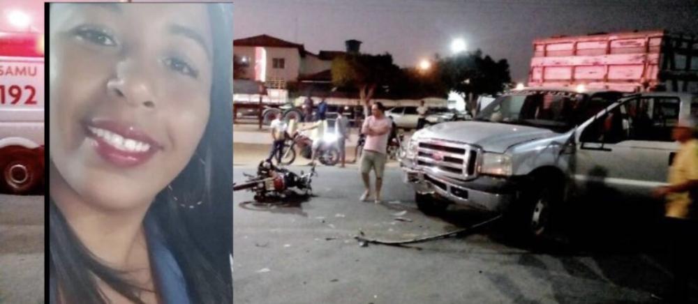 Mulher morre em colisão entre moto e caminhão na BR-030 em Palmas de Monte Alto
