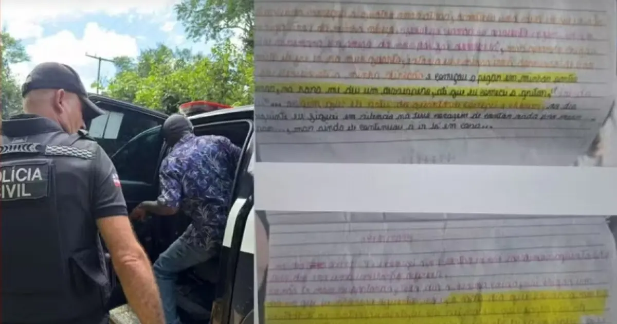 Texto em diário de menina de 11 anos revela estupro e leva à prisão de idoso em Ibirapitanga