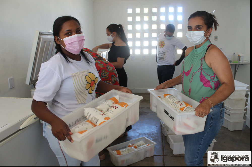 Prefeitura de Igaporã recebe a primeira remessa de leite que será distribuído gratuitamente a famílias do município