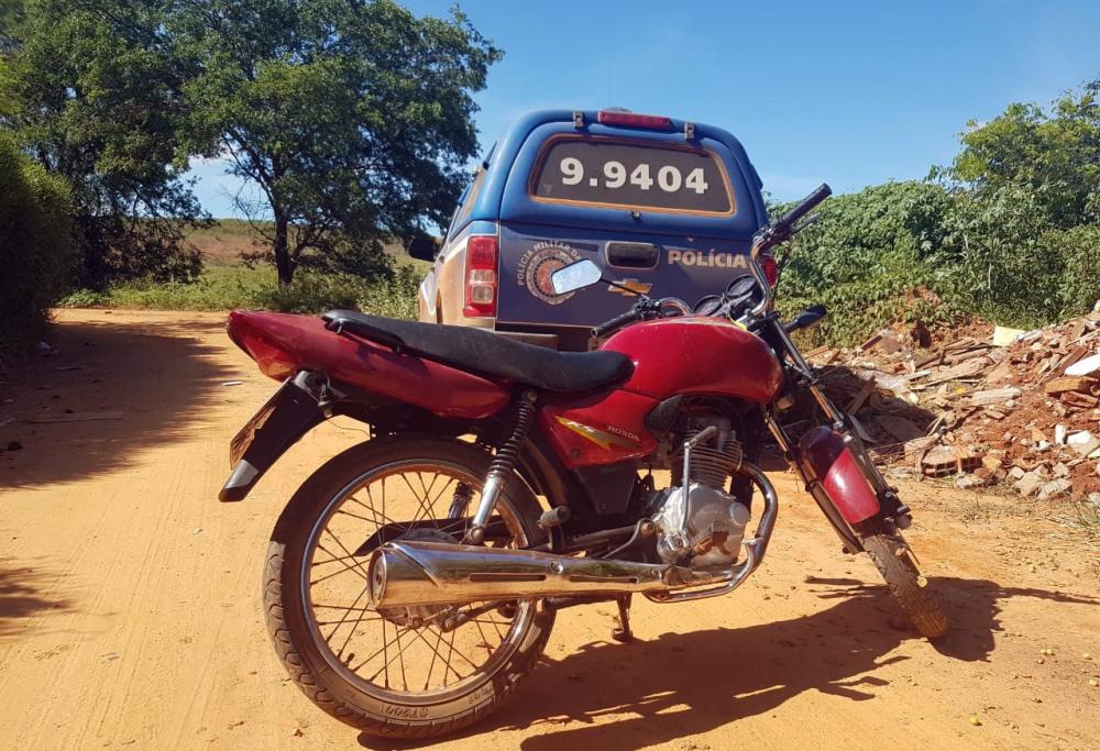 Caculé: Polícia Militar recupera motocicleta horas depois de ser roubada