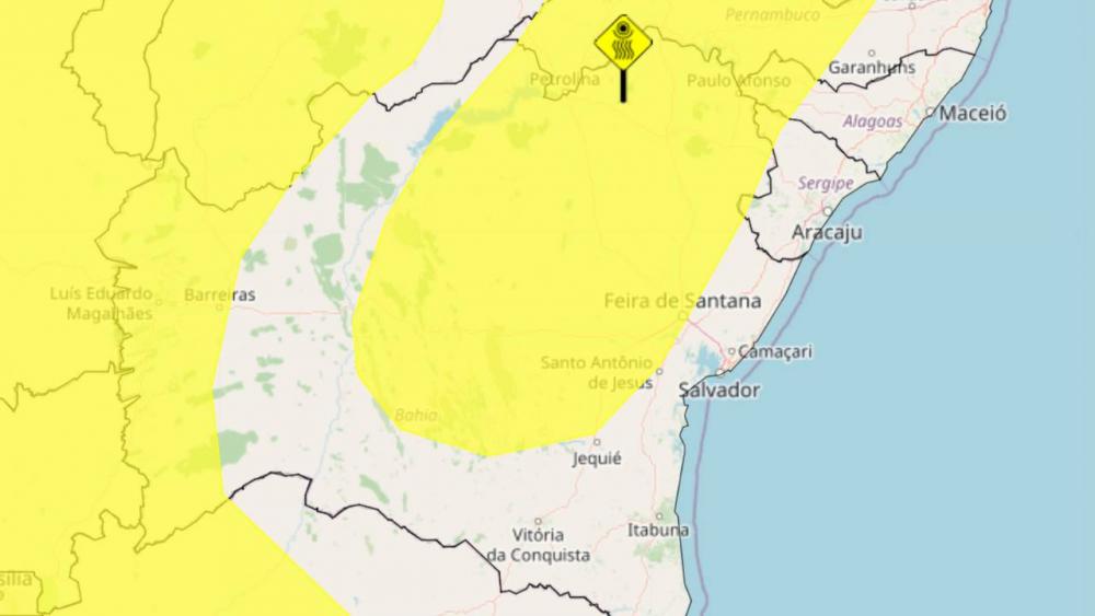 Inmet emite alerta para chuvas fortes do no oeste da Bahia 