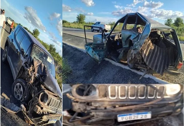 Colisão na BR‑030 deixa cinco pessoas feridas em Carinhanha