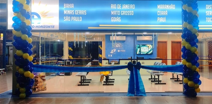 Viação Novo Horizonte inaugura moderno guichê em Santa Maria da Vitória