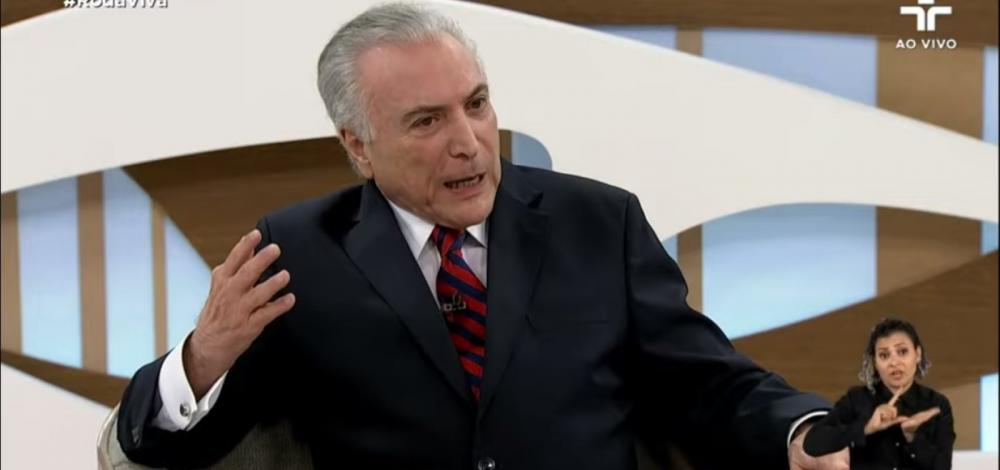 'Jamais apoiei ou fiz empenho pelo golpe', diz Temer sobre impeachment de Dilma