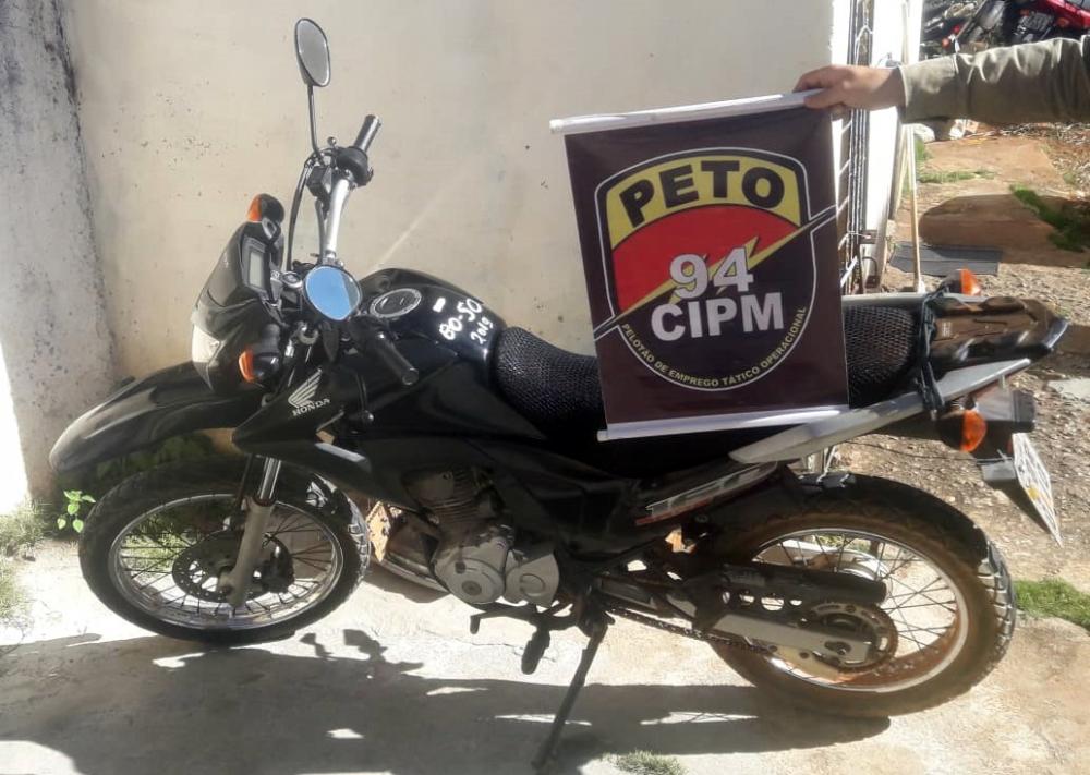 Polícia Militar apreende moto com suspeita de adulteração em Caetité 