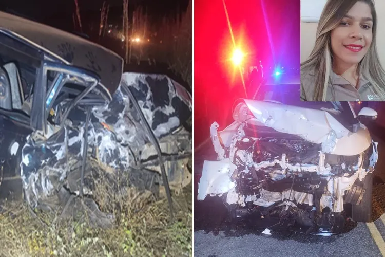 Mulher morre em colisão frontal entre dois carros na BA-262, em Anagé