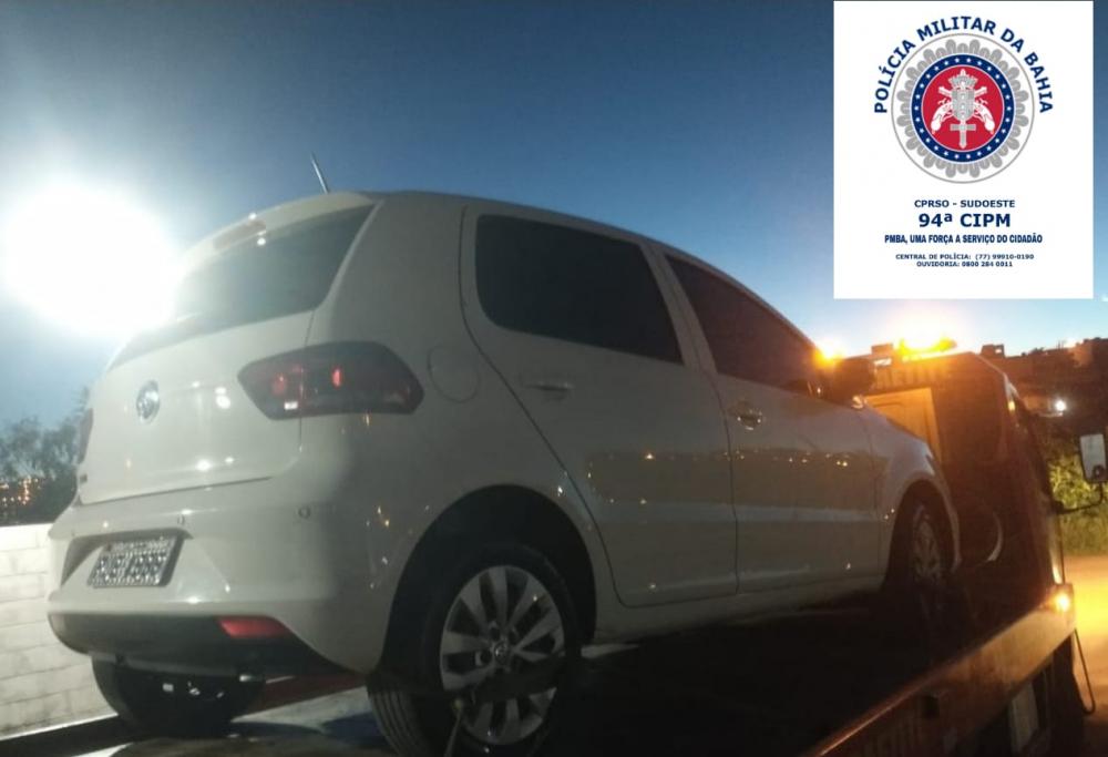 PM recupera veículo roubado em Caetité