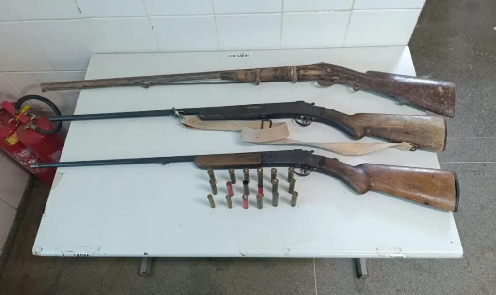 Operação contra caça predatória termina com apreensão de armas em Pindaí