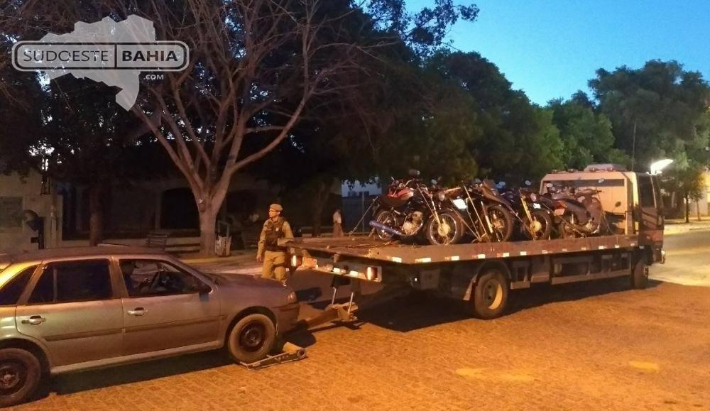 Nova operação ‘Pente Fino’ da PM apreende veículos irregulares no centro de Guanambi