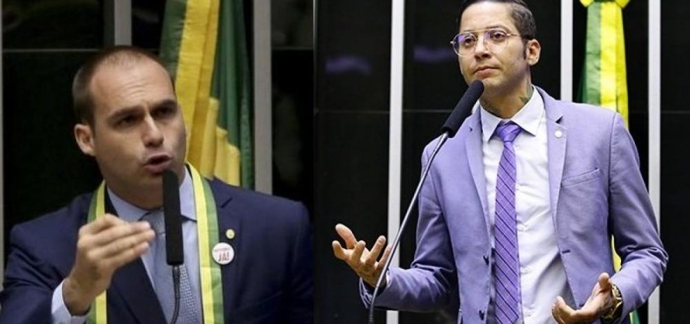 Eduardo Bolsonaro chama Kannário de ‘vagabundo’ após cantor enfrentar PMs na Liberdade