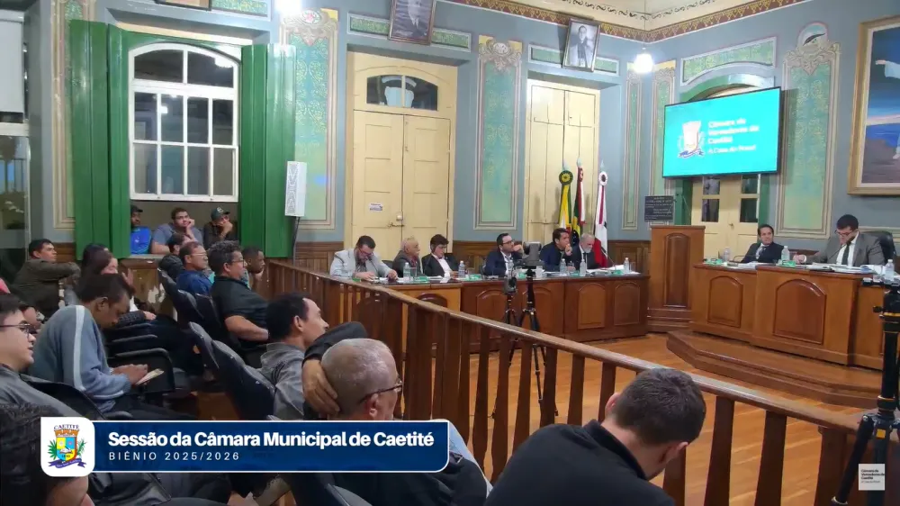 Câmara de Caetité realiza sessão ordinária nesta quinta (22)