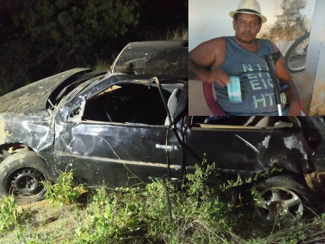 Homem morre após carro que dirigia capotar na BA-263, em Sebastião Laranjeiras