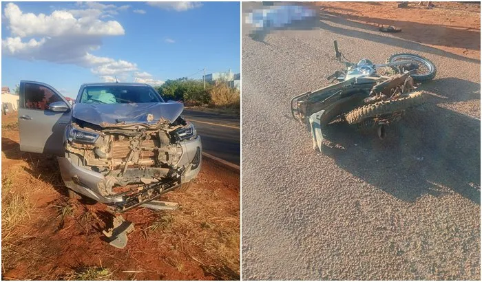 Motociclista morre após bater em caminhonete na BR‑430, em Riacho de Santana