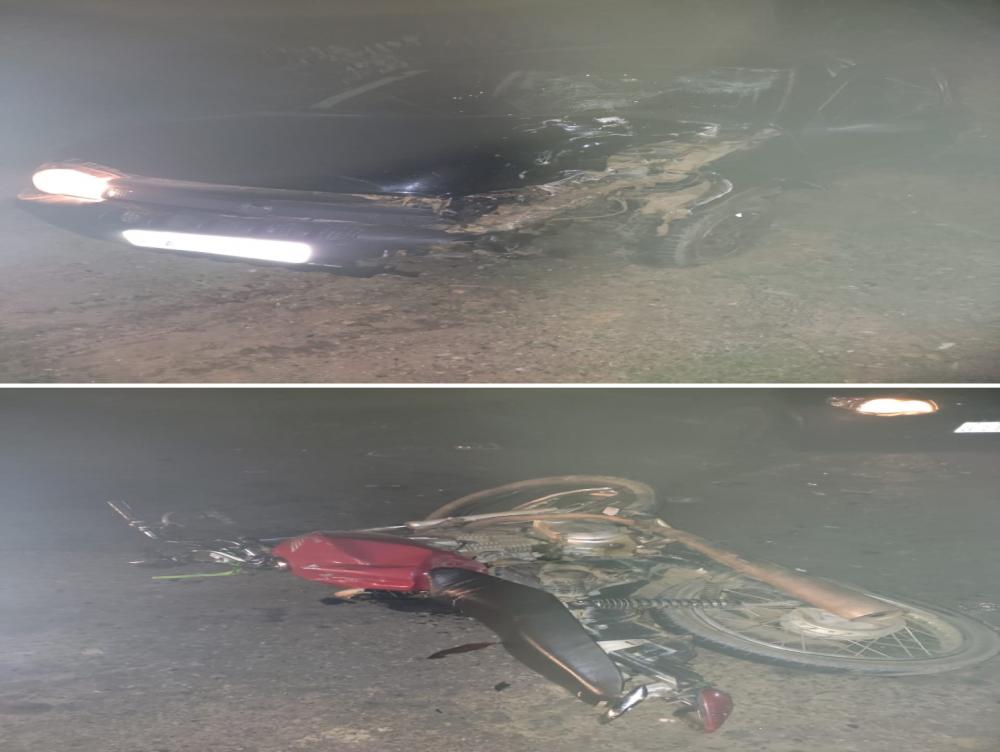 Acidente entre motocicleta e carro de passeio deixa uma pessoa morta em Caetité