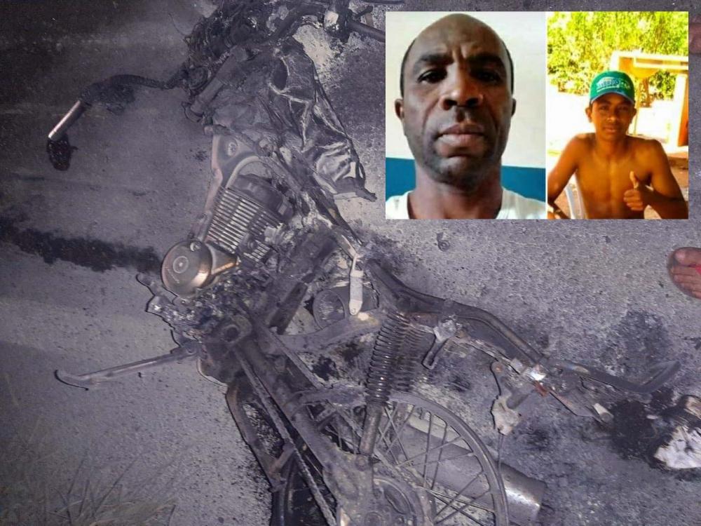 Colisão entre carreta e moto deixa pai e filho mortos na BR-430 em Riacho de Santana