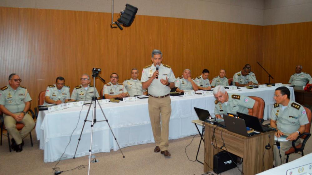 Guanambi: Comandante do 17º Batalhão apresenta projeto de modernização tecnológica ao colegiado de coronéis da PM-BA 