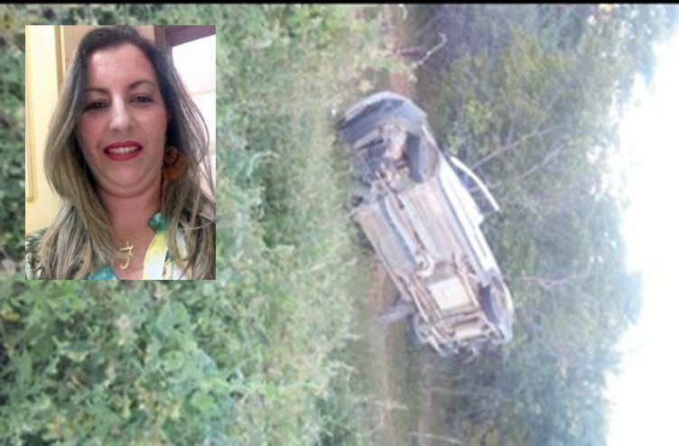 Mulher morre após capotar carro na BA-160, em Iuiú