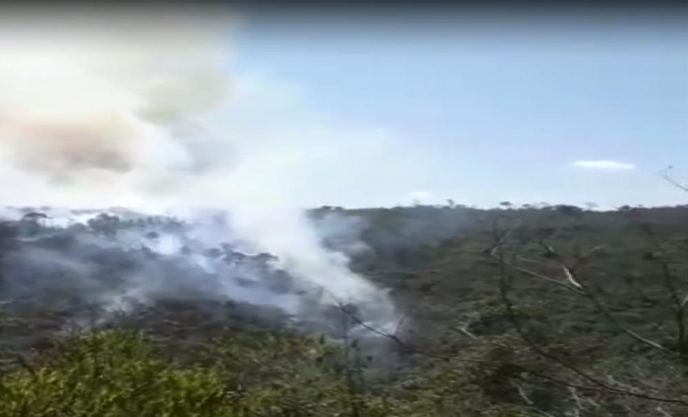 Chapada Diamantina tem novo foco de incêndio e brigadistas tentam conter chamas