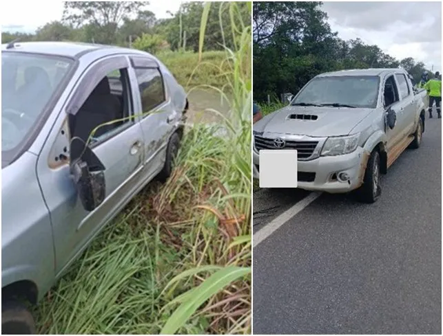 Colisão deixa um ferido na BR‑122 entre Candiba e Guanambi