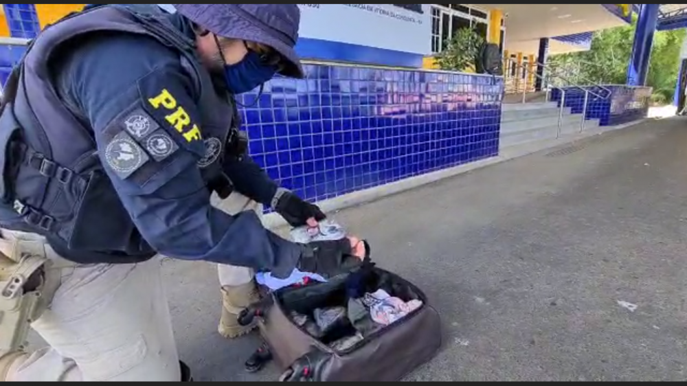 Polícia apreende 14 mil comprimidos de ecstasy em ônibus interestadual, na BR-116, em Vitória da Conquista 