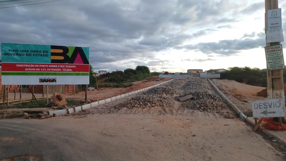 Obras de ponte que vai interligar Taquari à Avenida Nelson Leal, em Livramento, estão em estágio de finalização