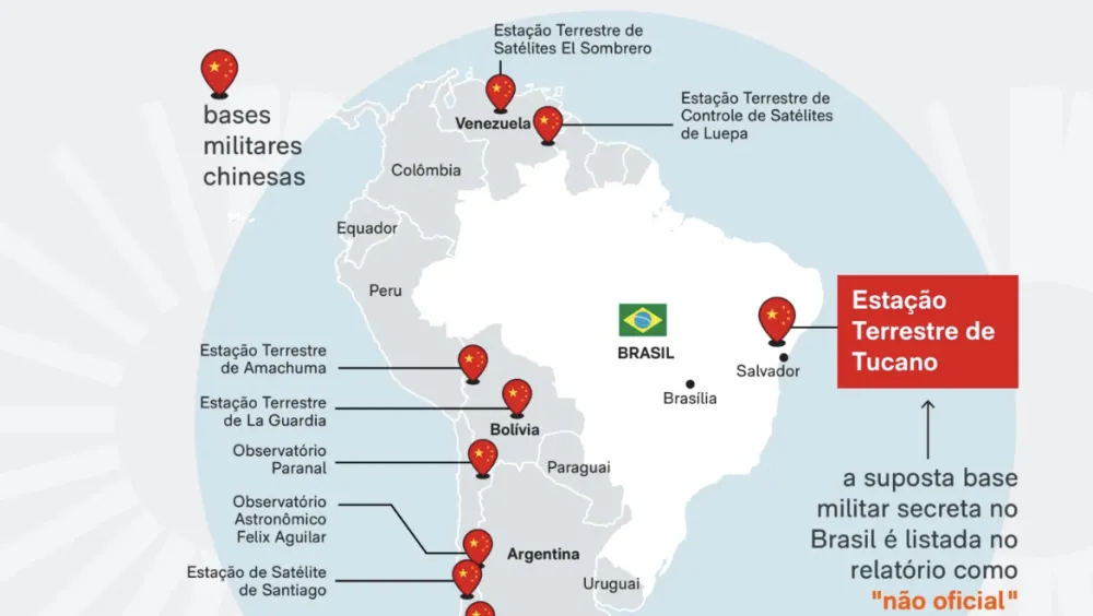 Congresso dos EUA aponta base militar chinesa “não oficial” em Salvador