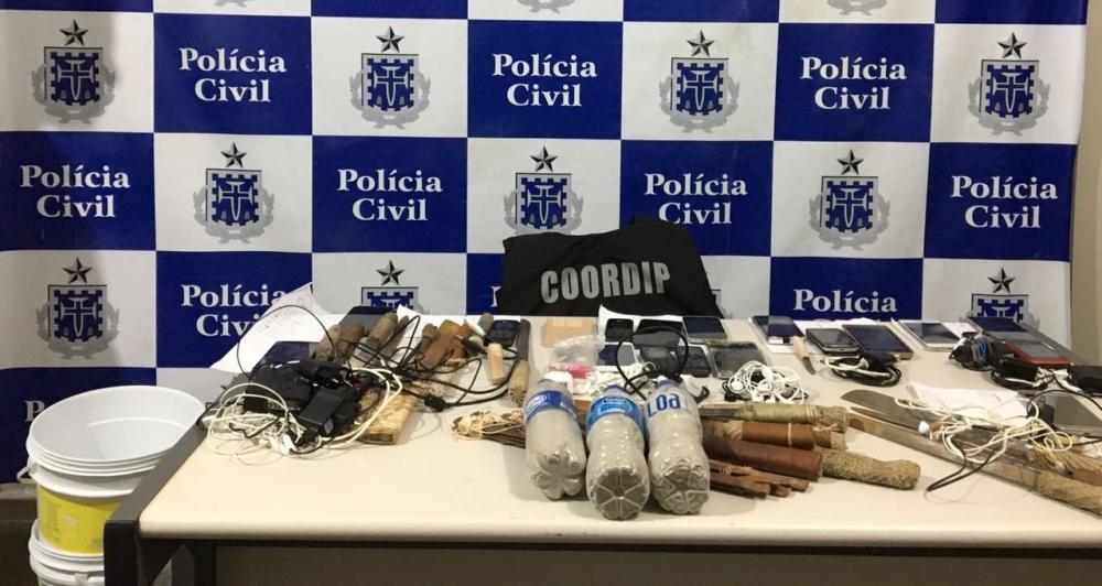 Jequié: drogas, armas e aparelhos eletrônicos são encontradas durante revista em presídio