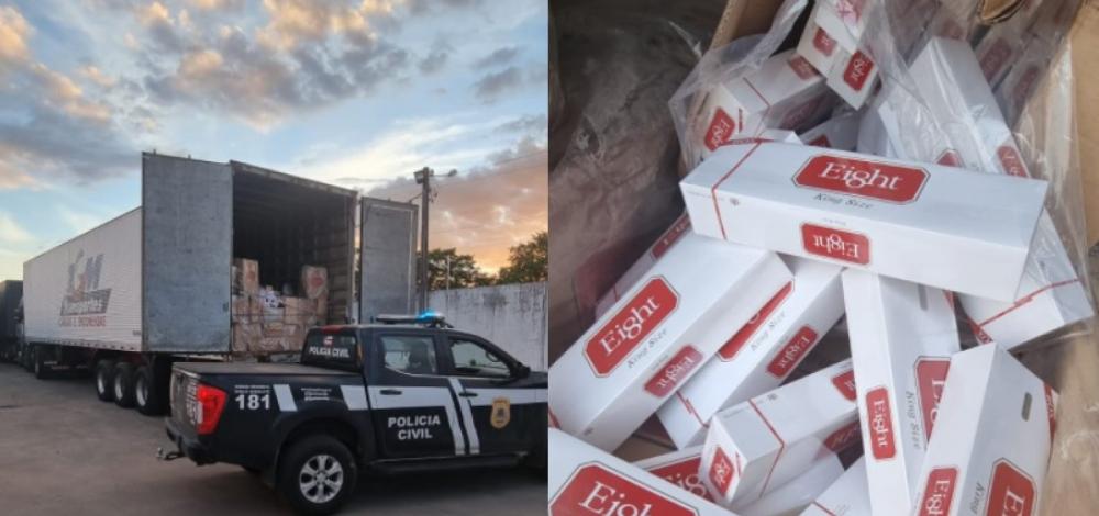 Bahia: Polícia apreende R$ 1 mi em cigarros contrabandeados