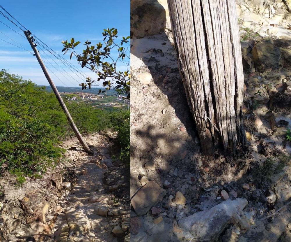 Caetité: postes de energia elétrica deteriorados no bairro São José oferecem risco a comunidade 