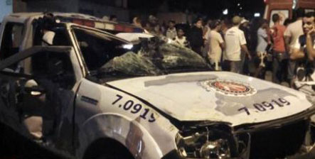 Viatura da Caesg capota durante perseguição