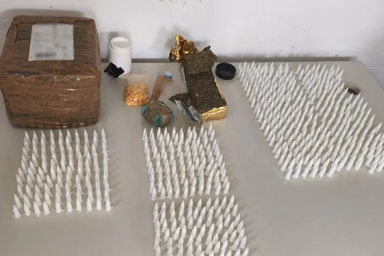 Polícia apreende cocaína e ecstasy em encomenda dentro de ônibus em Ibipitanga