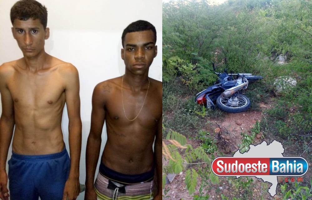 Igaporã: Polícia Militar recupera moto furtada e detém suspeitos do crime 