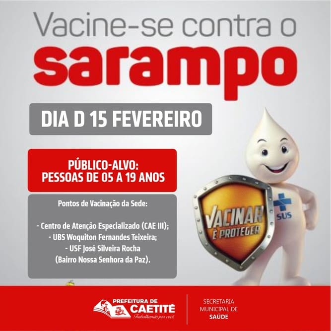 Caetité promoverá campanha de vacinação contra o sarampo