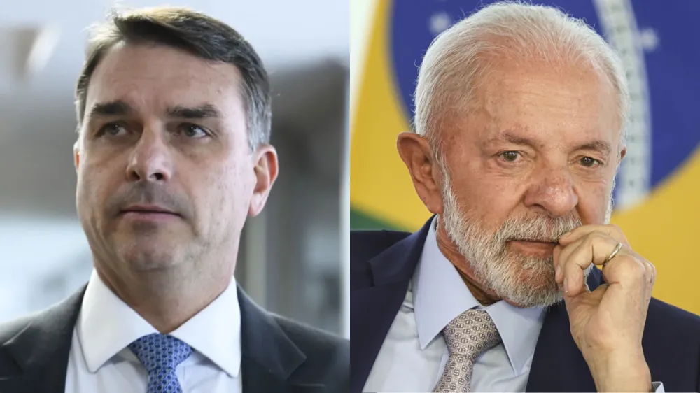 Lula lidera no 1º turno, mas empata no 2º com Flávio Bolsonaro