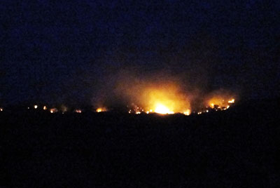 Rio de Contas: Serra das Almas ‘arde’ em chamas