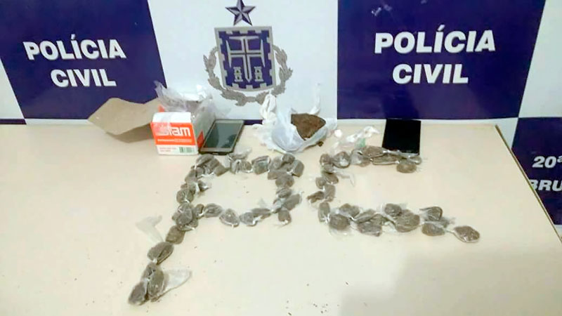 Brumado: Polícia Civil prende suspeito de tráfico de drogas