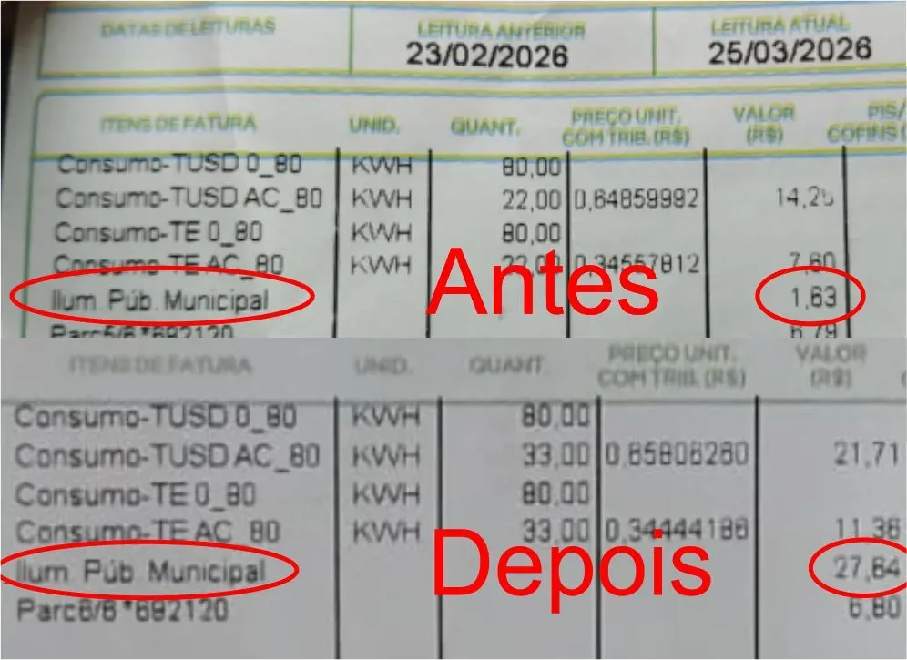 MP-BA apura aumento da taxa de iluminação em Brumado
