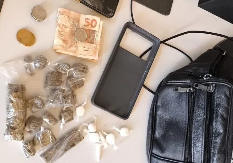 Homem é preso por tráfico de drogas em Caculé após tentativa de fuga