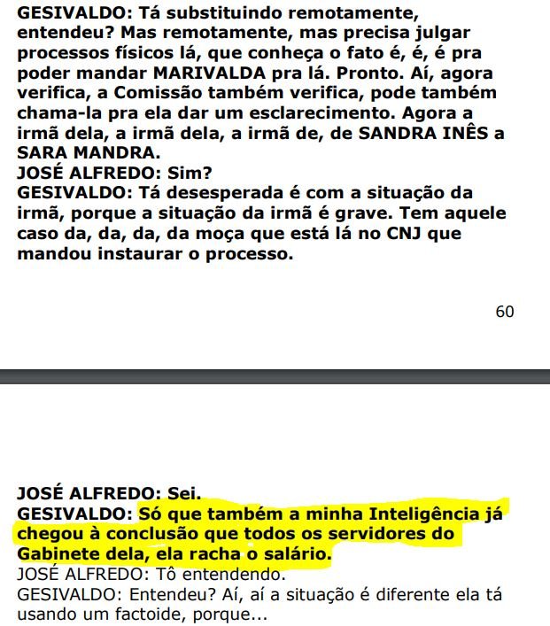 Operação Faroeste: em grampo, presidente do TJ relata 'rachadinha' em gabinete de colega