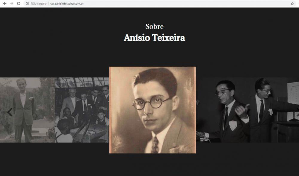 Conheça o Site da Casa Anísio Teixeira