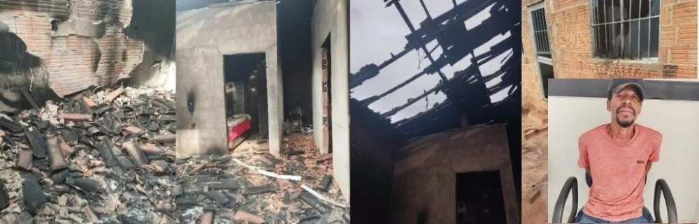 Casa de suspeito de homicídio é incendiada em Feira da Mata