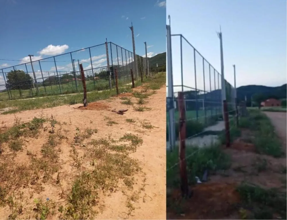 Areninha da Quixaba é cercada após abandono em Matina