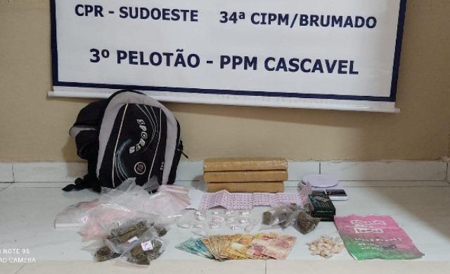 Ibicoara: Homem é preso com grande quantidade de drogas no distrito de Cascavel